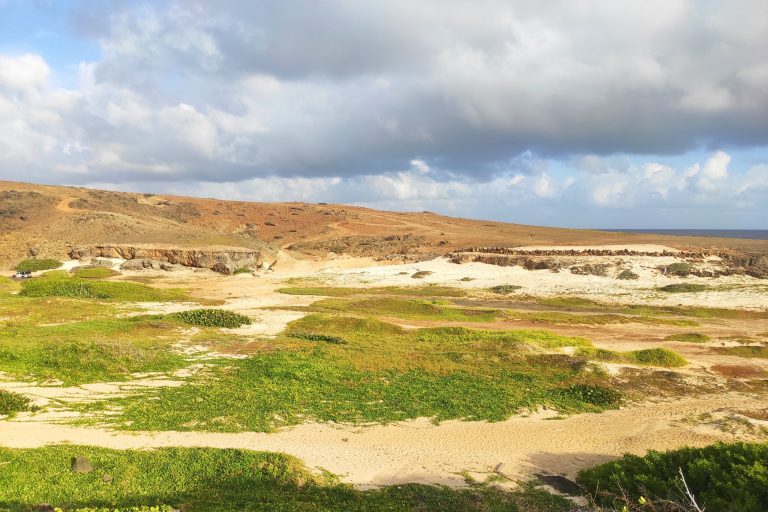 View of one of the bays along Aruba's north coast